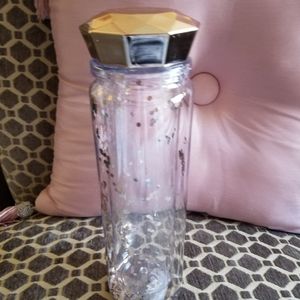 Fancy Water bottle never used brand new glitter